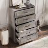 Vabches Wood Dresser for Bedroom 9 Drawer Dresser with Power Outlet&Metal Handles Chest of Drawers Storage Organizer for Hallway