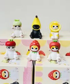 Mofusand Shark Cat Blind Box - Fruit Cat Figures Toy, Cute Ornaments Dolls, Collectible doll, Ideal Children's Gift