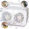 26 Holes Portable Electric Bubble Blower Toys for Outdoor Party Wedding Over 20,000 Bubbles Per Minute for Toddlers