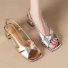 Women's Sandals Fashion Square Head Summer Shoes For Women Flat Sandals Korean Style Slippers Summer Sandalias De Mujer Footwear