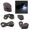 45X Professional Handheld Magnifying Glass Reading Lens 3 LED Light  For Reading Magnifying Glass Jewelry Loupe