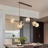 Gold Elegant Crystal Chandelier Modern Ceiling Light Pendant Fixture Lighting Lamp Metal+Glass for Living Room, Dining Room
