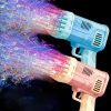 32 hole Electric bubble machine internet celebrity  gun bubble water stick children's toy without bubble water and battery