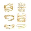1PC New Style Shiny Exaggerated Metal Cross Hollow Lady Bracelet Snake Arm Jewelry Retro Women's Bracelets