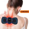 NEW Electric Cervical Massager Neck Acupoint Point Vibration Massage Pillow Heated Neck Correction Traction Support Pain Relief