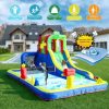 8-in-1 Crocodile Inflatable Water Slide Park for Kids Backyard Wet and Dry Commercial children's playground