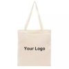 Hot Sale Wholesale 100pcs/lot Eco Friendly Cotton Shopping Canvas Tote Bag with Custom Printed Logo