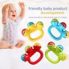 1/4PCS Newborn Hand Rattle Ball Baby Toys Grasping Hand Bell Sensory Toys Kids Safety Materials Toys for Baby Children Best Gift
