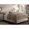 Queen Bed Frame with Headboard and LED Lights, Ergonomic Upholstered Queen Platform Bed Fame with Charging Station & Storage