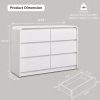wanan 10 Drawer Dresser, 55" Modern White Dressers and Chests of Drawers, 10 Drawer Wide Dressers for Bedroom