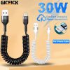 100W/200W QC3.0 PD Mini Car Charger 12-24V Lighter Fast Charging Car USB Type C Charger for Xiaomi Samsung Huawei iPhone Power