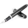 New JINHAO 10 Press Fountain Pen Retractable EF/F Nib Metal Matte Black With Clip Writing Ink Pen Converter For Students Gifts