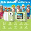 Kids Instant Print Camera Kids Camera 1080P Digital Camera for Kids 2.4 Inch IPS Screen 10X Zoom Built-in Battery with Thermal