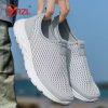 Spring and Autumn Fashionable Solid Color Breathable Round Toe Sneakers Casual and Comfortable Thick-soled Women's Shoes