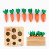 Children Puzzle Pull Up Carrots Game Toy Baby Early Education Wooden Carrot Shape Matching Sensory Toys Montessori Learning Toys