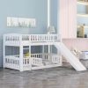 Wood Toddler Bed,Greenguard Gold Certified, Grey,Transitional style design Low to the ground for easy access