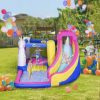 Unicorn 5-in-1 Large Inflatable Bounce House, Inflatable Water Slide for Kids