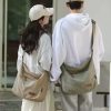 Disney Snoopy Cute Cartoon Large Capacity Canvas Bag for Female Students To Hold Books Tote Mommy Bag
