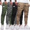 2025 New Thin Pants Men's Spring/Summer Loose Straight Leg Sports Casual Pants American Oversize Long Leg Pants