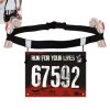 Outdoor Running Waist Belt Triathlon Marathon Race Number Belt With Gel Holder Cloth Belt Motor Gym Fitness Sport Accessories