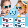 New Fashion Brand Children's Color Sunglasses Anti UV Baby Sunshade Anti Blue Light Glasses Men's and Women's Sunglasses UV400