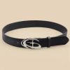 Pu Leather Jeans Belt Simple Fashion Casual Gothic Moon Star Buckle Belt Design Y2K Belt Vintage