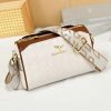 Snoopy Simple High-capacity Canvas Bags Women Anime Letter A-Z Printing Shopping Handbag Students Daily Portable Shoulder Bag