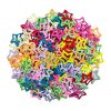 20/80pcs Cute Colorful Kawaii Star Barrettes Y2K Sweet Girls BB Solid Star Hairclips Metal Snap Clip Headdress Hair Accessories