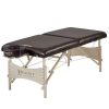 Full Size Wood Bed Frame Farmhouse with 52" Tall Storage Bookcase Headboard, LED Light,Charging Station,4 Drawers and Solid