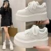 Trendy men's shoes Casual sneakers Men's small white shoes Fashion shoes Couple leather running shoes Breathable board shoes