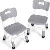Small Footstool Ottoman, Footrest with Sponge Padded Seat, Step Stool for Sofa, Bedroom, Living Room, Entryway