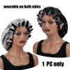 Reversible Double-Layered Lace Hair Bonnet for Women & Men | Breathable Night Cap for Sleeping, Curly Hair Protection