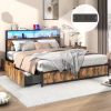 Metal Bed Frame for King Size Box Spring and Mattress, 9-Leg Base, Tool-Free Easy Assembly, Black, 79.5" L x 76" W x 7" H