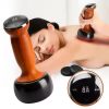 Neck Massager with Six Wheels for Neck Muscle Relaxation Rotatable Adjustment Massaging Legs and Arms in Pink and Blue Colors