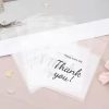 50-100pcs Thank You Gift Bags Candy Cookie Packaging Plastic Adhesive Pouch for Wedding Birthday Favors Small Business Supplies