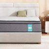 Maxzzz 12-14 Inch Twin/Full/King Size Hybrid Mattress, Cooling Gel Infused Memory Foam and Pocket Spring Mattress, Odor-free