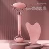 Natural Jade Roller Face Gua Sha Natural Stone Body Neck Massager Acupoint Eye Care Spa Massage Tools Massage Visage Lifting