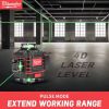 HGLINE 4D/3D Laser Level 16/12 Lines Mini Green Line leveling Tool Automatic 360℃ Horizontal And Vertical Cross Laser Machine