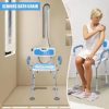 Waterproof Toilet Stool Removable Non-slip Shower Seat Home Bathroom Chair Portable Squat Potty Bathroom Furniture Accessories