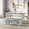 Gaomon Dining Table Set For 2, Kitchen Table And Chairs For 2, Modern Round Kitchen Table Set, 3 Piece Dining Room Table Set