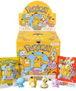 Anime Pokemon Blind Box Eraser Kawaii Pikachu Action Figure Model Doll Student Stationery Toy For Children's Gifts
