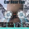 2025 New Car Fan 3-Speed Car Seat Rear Cooling Fan USB Charging Double-Head Fan 360° Rotating Car Fan For Summer Car Accessories
