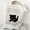 Letter Voyage Canvas Handbag Shoulder Bag Bags For Women Large Capacity Travel Shopping Tote Bag, Student School Bags
