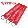 1/2/3Pcs Remove Before Flight Woven Key Chain Special Luggage Label Red Chain Keychains for Aviation Gifts