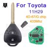 For Hyundai I20 I30 IX35 I35 Accent Solaris Elantra IX20 Remote Car Key For Kia Picanto K5 K2 Rio 3 Sportage No Logo ID46 Chip