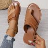 2023 Women's Summer Outdoor Beach Shoes Big Toe Holey Shoes for Women  Sandals Wrapped Slippers