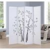 Freestanding Pegboard with Support Feet, 5 FT Wood Room Divider Display Board Organizer, Folding Privacy Screen Partition