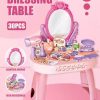 30pcs Kids dressing table toy girl simulation home makeup and makeup jewelry box 3-4 5-6 years old baby birthday gift