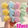 16pcs Random Color French Hair Bows Vintage Large Bow Hair Clips, Elegant Metallic Hair Clips Hair Accessories Value Pack, For B