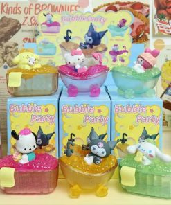 Kawaii Sanrio Blind Box HelloKitty Kuromi Cinnamoroll My Melody Pochacco Figures Dolls Bubble Party Blind Box Toy For Fans Gift